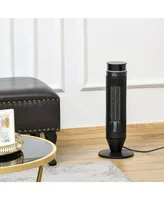 Homcom Oscillating Ceramic Space Heater w/ Remote Control,