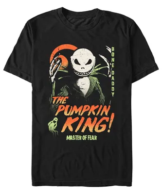 Fifth Sun Men's Nightmare Before Christmas Pumpkin King Short Sleeves T-shirt