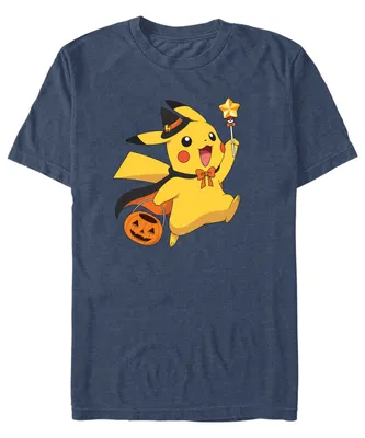 Fifth Sun Men's Pokemon Pikachu D Wizard Short Sleeves T-shirt