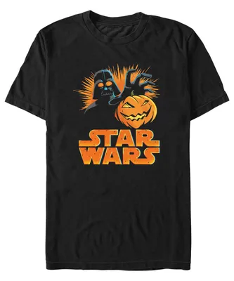 Fifth Sun Men's Star Wars Darth Pumpkin Short Sleeves T-shirt