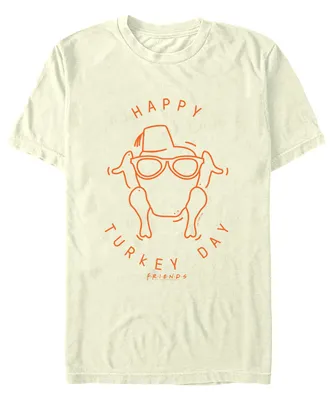 Fifth Sun Men's Friends Turkey Day Icon Short Sleeves T-shirt