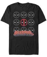 Fifth Sun Men's Deadpool Icon Stack Short Sleeve T-shirt
