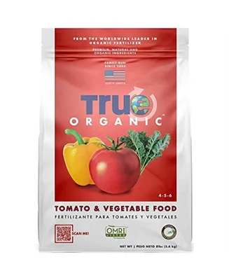 True Organic Tomato and Vegetable Plant Food for Organic Gardening 8lb