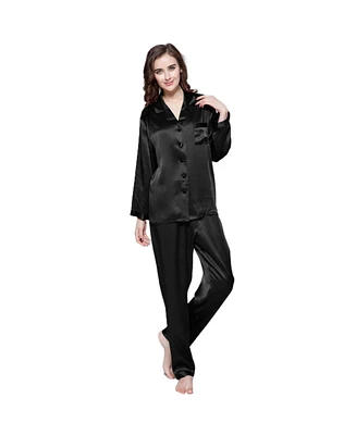 Lilysilk Women's 22 Momme Full Length Silk Pajamas Set