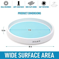 Zulay Kitchen Lazy Susan Cabinet Organizer With Silicone Padded Grip