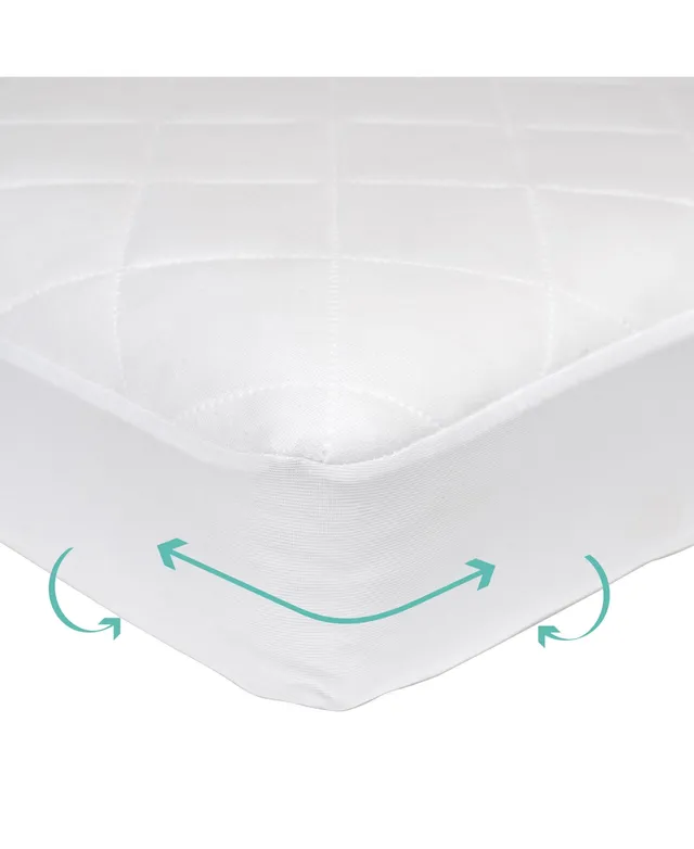 Kolcraft - Fitted Waterproof Crib and Toddler Mattress Pad