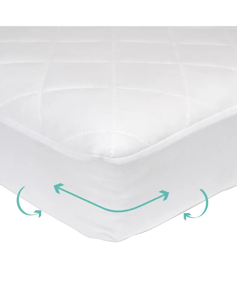 Kolcraft Fitted Waterproof Crib and Toddler Mattress Pad