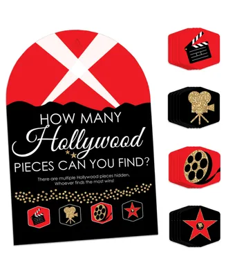 Red Carpet Hollywood - Movie Night Party Scavenger Hunt Hide and Find Game