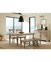 Closeout! Sonora 4-pc. Dining Set (Rectangular Expandable Table + X-Back Side Chairs + Bench