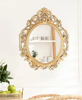 Oval Antique-Like Framed Mirror, 24" x 20"