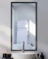 Rectangular Framed Bathroom Vanity Wall Mirror, 35" x 16"