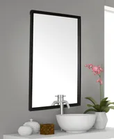 Rectangular Metal Framed Bathroom Vanity Wall Mirror, 35" x 24"