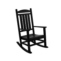 WestinTrends 3 Piece Outdoor Porch Rocking Chairs with Round Side Table Set