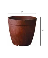 Novelty Manufacturing ArtStone Dolce Round Planter Rust 10"