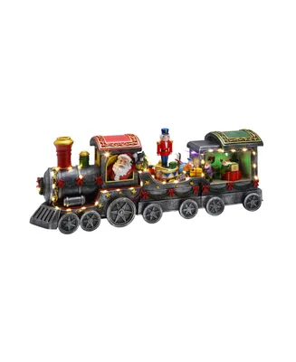 20" Animated Christmas Train Holiday Decor