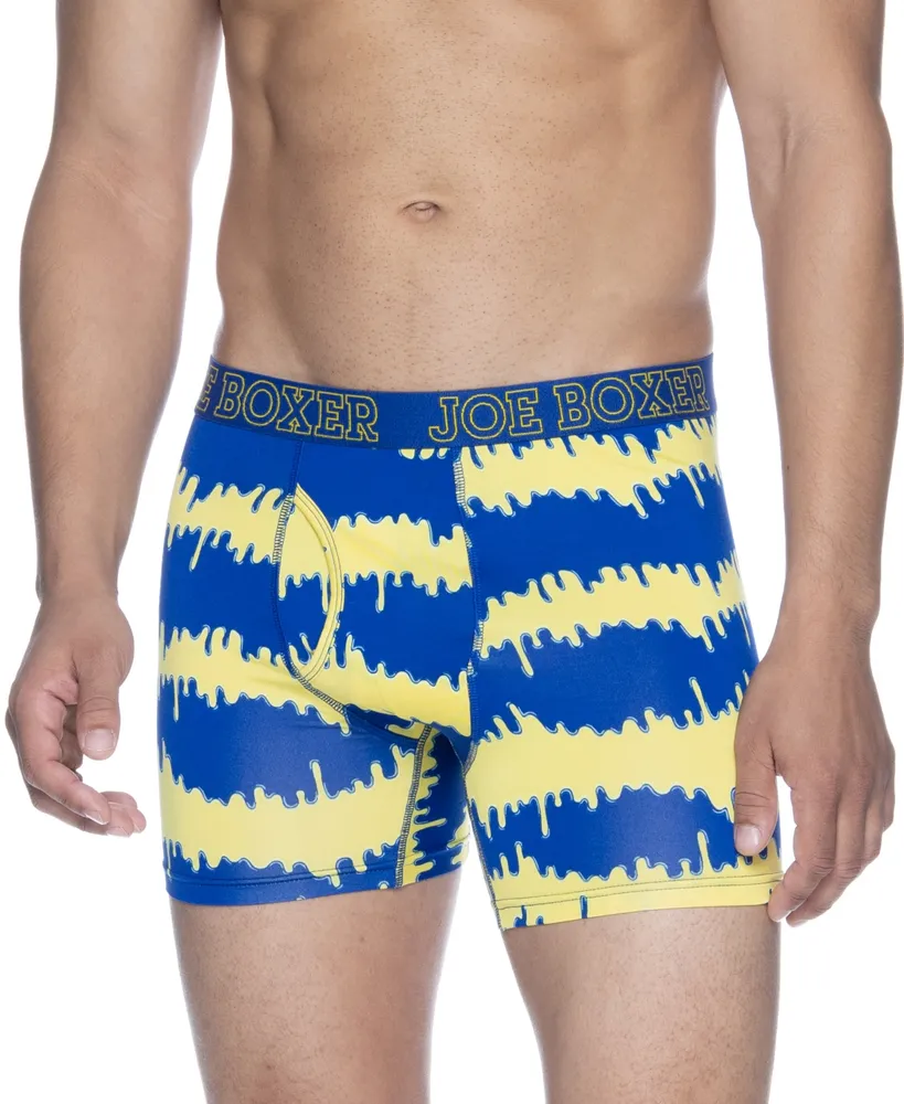 Joe Boxer Men's Melting Waves Performance Briefs, Pack of 4