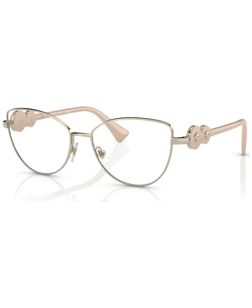 Versace Women's Cat Eye Eyeglasses, VE128453-o - Light Gold