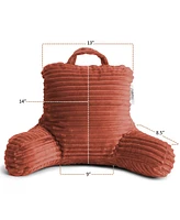 Nestl Cut Plush Striped Reading Pillow with Arms