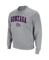 Colosseum Men's Gonzaga Bulldogs Arch & Logo Tackle Twill Pullover Sweatshirt