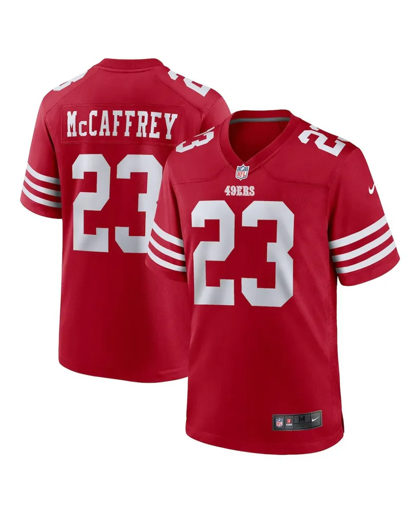 Men's Nike Christian McCaffrey Scarlet San Francisco 49ers Game Player Jersey