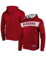 Men's Colosseum Crimson Alabama Tide Oht Military-Inspired Appreciation Team Color Pullover Hoodie