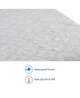 Sealy Butterfly Waterproof Crib Toddler Mattress-in-a-Box