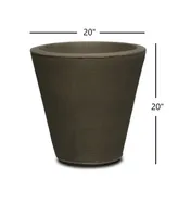 Crescent Garden Madison Planter DoubleWalled 20" Old Bronze