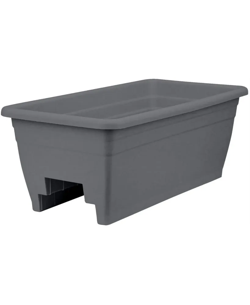 Hc Companies 24" Deck Rail Box Planter Warm Gray