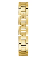 Guess Women's Gold-Tone Glitz Stainless Steel Bracelet Watch, 30mm