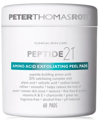 Peter Thomas Roth Peptide 21 Amino Acid Exfoliating Peel Pads, 60