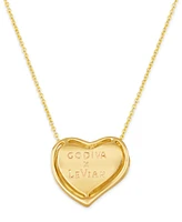 Le Vian Godiva x Chocolate Ganache Heart Pendant Necklace Featuring Diamond (5/8 ct. t.w.) 14k Gold (Also Available Rose Gold)
