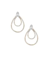 Ettika Crystal Serenity Earrings in 18K Gold Plating