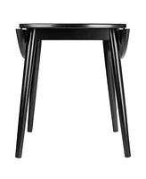 Winsome Moreno 28.94" Wood Round Drop Leaf Dining Table