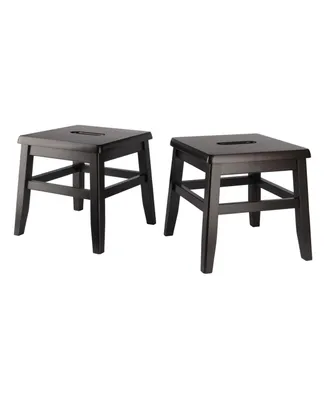 Winsome Kaya 2-Piece Wood Conductor Stool Set