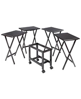 Winsome Allen 5-Piece Wood Snack Table Set