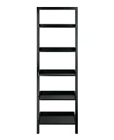 Winsome Bellamy 69.36" Wood 5-Tier Leaning Shelf