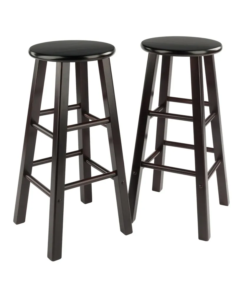 Winsome Element 2 Piece Wood Bar Stool Set