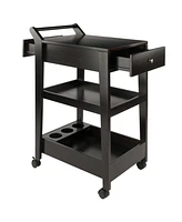 Winsome Jeston 37.24" Wood Entertainment Cart