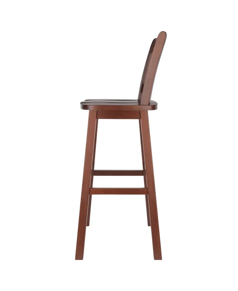 Winsome Fina 43.68" Wood Swivel Seat Bar Stool