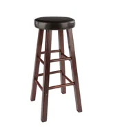 Winsome Maria 2-Piece Wood Cushion Seat Bar Stool Set