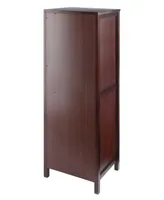 Winsome Brooke Jelly 47.44" Wood 4-Section Wine Storage Cupboard