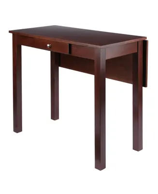 Winsome Perrone 34.06" Wood High Table with Drop Leaf