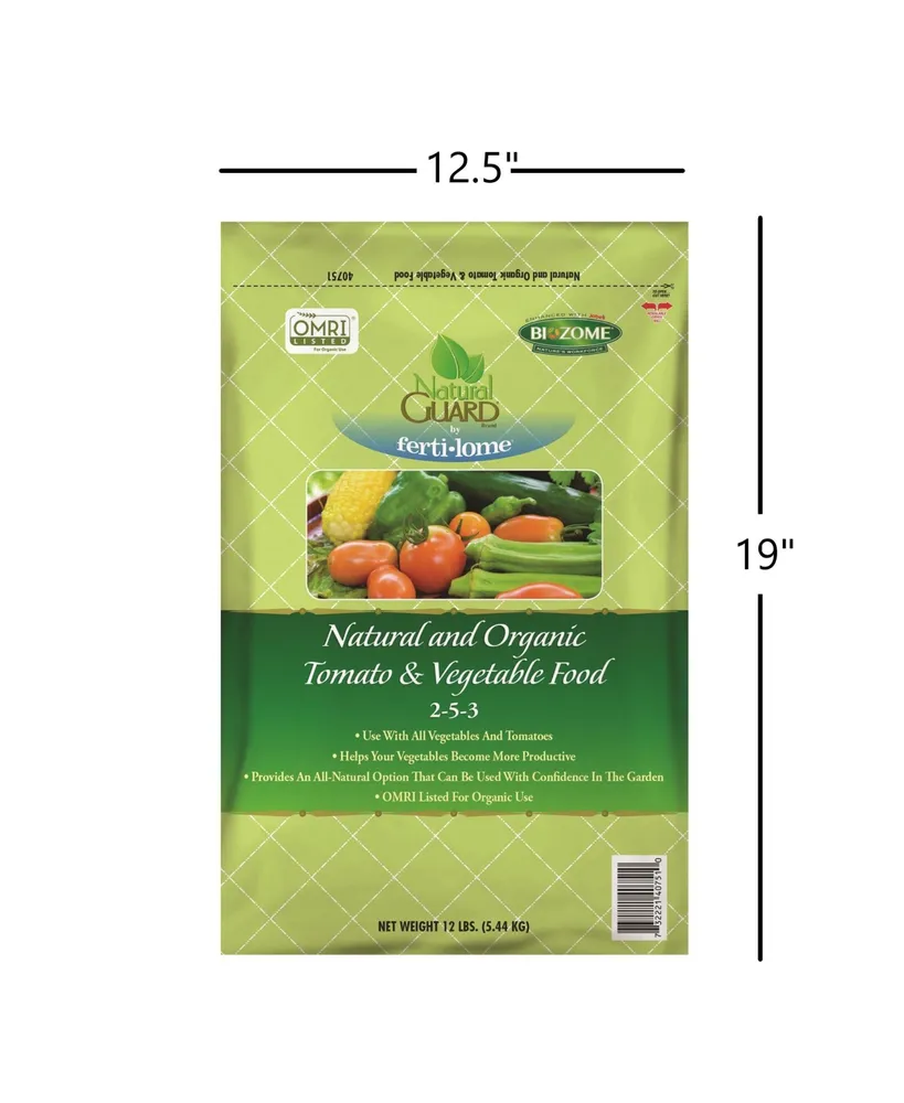Natural Guard Organic Tomato and Vegetable Food 2-5-3, 12lbs