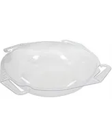 Curtis Wagner Plastics Clear Hanging Basket Drip Pan, 12-14" 1 Pack