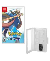 Nintendo Pokemon Sword Game with Game Caddy with for Switch