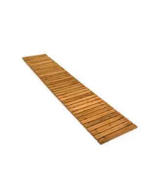 Evergreen 6' Portable Wooden Pathway for Gardens
