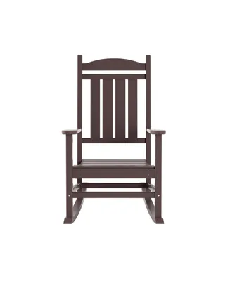 WestinTrends All-Weather Outdoor Patio Poly Classic Porch Rocking Chair