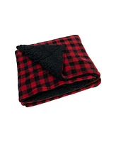 Snugabye Baby Boys or Baby Girls Buffalo Plaid Fleece Blanket