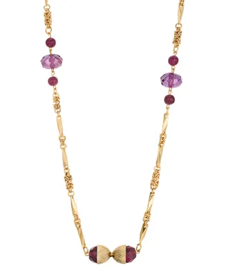 2028 Purple Stone Necklace