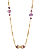 2028 Purple Stone Necklace